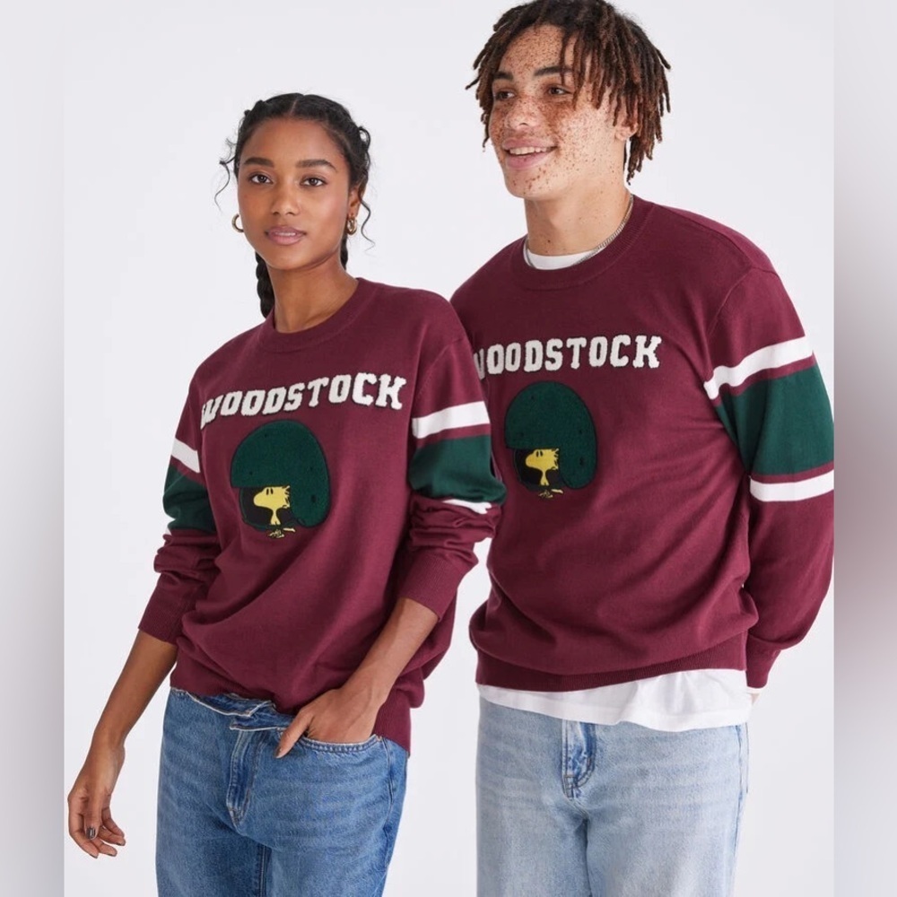 Woodstock Maroon Sweater Sz various unisex